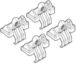 Nordrive Kit montaj bare transversale Nordrive C021 pentru Honda Jazz 2001-2008 (N21021)