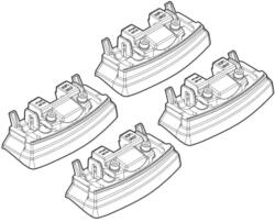 Nordrive Kit montaj bare plafon C137 pentru Renault Koleos 2008-2014 fixpoint (N21137)