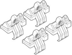 Nordrive Kit montaj bare plafon C001 pentru Ford Fiesta 5 usi, Alumia Quadra/Silenzio (N21001)