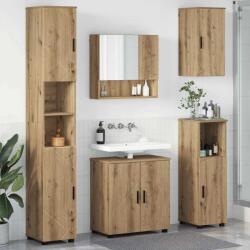 vidaXL Set de mobilier pentru baie 5 buc. Stejar Artizanal GartenMobel Dekor (3392992)