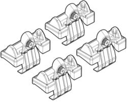 Nordrive Kit montaj bare plafon Nordrive C062 pentru Fiat Bravo 2007-2015 (N21062)