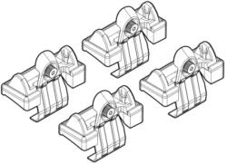 Nordrive Kit montaj bare plafon C009 pentru Toyota Corolla Verso 2002-2004 (N21009)