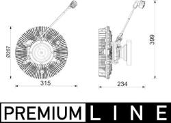 MAHLE Cupla, ventilator radiator MAHLE CFC 292 000P (CFC 292 000P)