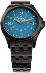 Traser Ceas Traser Traser H3 108740 P67 Officer GunMetal Skyblue Mens Watch 42mm 10ATM (108740) Ceas