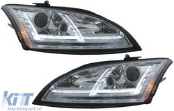 KITT Specials LED DRL fényszórók Audi A4 B8.5 Facelift (2012-2015) fekete (HLAUA4B8FHID)
