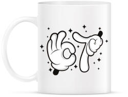 printfashion Mickey Six Seven - Bögre - Fehér (18132186)