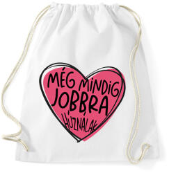 printfashion Még mindig jobbra húználak - Sportzsák, Tornazsák - Fehér (18205567)