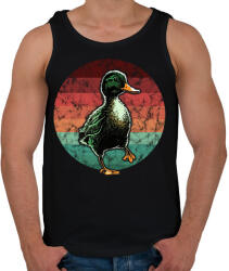 printfashion Retro kacsa - Férfi atléta - Fekete (17893004)