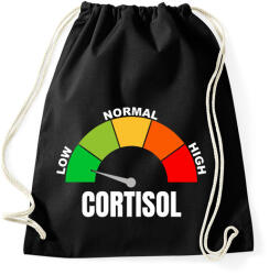 printfashion Low Cortisol - Sportzsák, Tornazsák - Fekete (18448485)