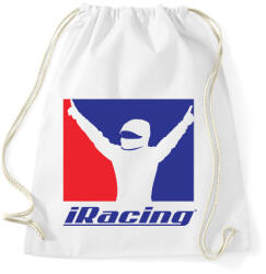 printfashion iRacing - Sportzsák, Tornazsák - Fehér (18173229)