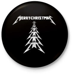 printfashion Metallica Christmas - Kitűző, hűtőmágnes - Fekete (17863264)