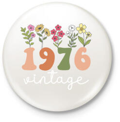 printfashion 1976 vintage3 - Kitűző, hűtőmágnes - Fehér (18330168)