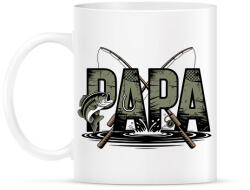 printfashion Papa Fishing - Bögre - Fehér (18368619)
