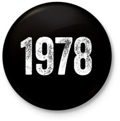 printfashion 1978 - Kitűző, hűtőmágnes - Fekete (18248600)