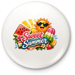 printfashion Sweet summer - Kitűző, hűtőmágnes - Fehér (18461622)