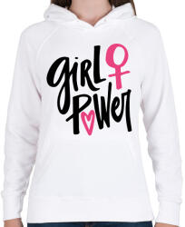 printfashion girl power - Női kapucnis pulóver - Fehér (18159035)