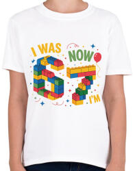 printfashion 67 lego, 7. szültésnap - Gyerek póló - Fehér (18478686)