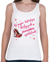 printfashion Szülinap tűsarkú pink - Női atléta - Fehér (18345353)