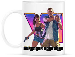 printfashion Stronger together GTA 6 - Bögre - Fehér (18484919)