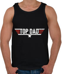 printfashion TOP dad legjobb apa - Férfi atléta - Fekete (18298689)
