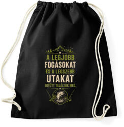 printfashion Legjobb horgászok - Sportzsák, Tornazsák - Fekete (18433829)