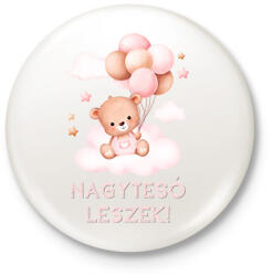 printfashion Nagytesó leszek! - Kitűző, hűtőmágnes - Fehér (18335664)