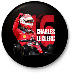 printfashion charles leclerc 2026 - Kitűző, hűtőmágnes - Fekete (18230738)