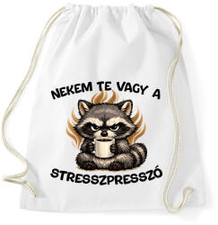 printfashion Nekem te vagy a stresszpresszó - Sportzsák, Tornazsák - Fehér (18113451)