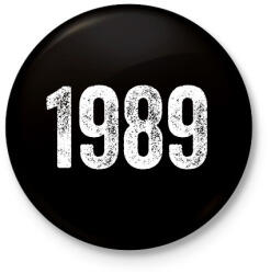 printfashion 1989 - Kitűző, hűtőmágnes - Fekete (18255432)