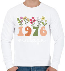 printfashion 1976 vintage3 - Férfi pulóver - Fehér (18329763)