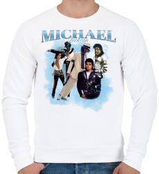 printfashion Michael Jackson vintage - Férfi pulóver - Fehér (18479537)