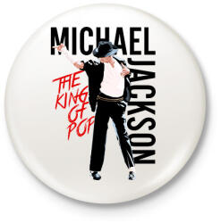 printfashion The king of pop Michael Jackson - Kitűző, hűtőmágnes - Fehér (18480400)