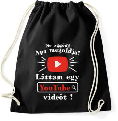 printfashion Apa megoldja - Sportzsák, Tornazsák - Fekete (18407715)