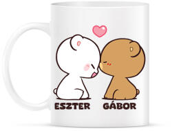 printfashion Milk and mocha - egyedi névvel - Bögre - Fehér (18151022)