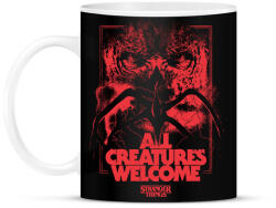 printfashion Stranger Things All creatures welcome - Bögre - Fekete (18083523)
