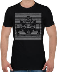 printfashion Forma-1 - Férfi póló - Fekete (17906958)