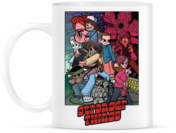 printfashion Stranger things cartoon - Bögre - Fehér (18124536)
