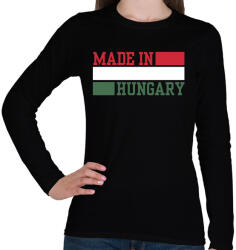 printfashion Made in hungary - Női hosszú ujjú póló - Fekete (18219120)