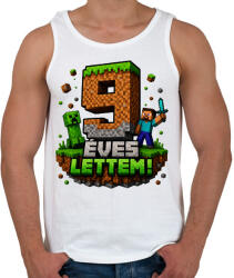 printfashion 9 éves lettem - Férfi atléta - Fehér (18347592)