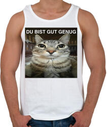 printfashion Du bist gut genug - Férfi atléta - Fehér (18479046)