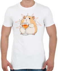 printfashion Piás hörcsög - Férfi póló - Fehér (18003970)