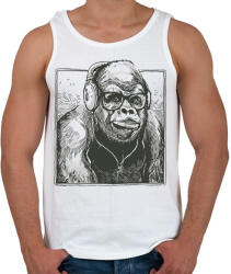 printfashion Gorilla - Férfi atléta - Fehér (17933860)