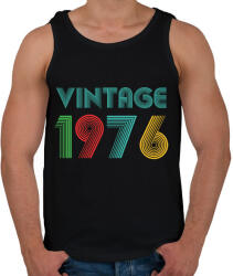 printfashion Szülinap vintage 1976 - Férfi atléta - Fekete (18288983)