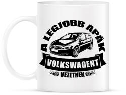 printfashion A legjobb apák Volkswagent vezetnek - Bögre - Fehér (18385445)