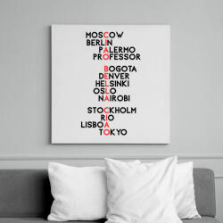 printfashion ciao bella ciao - Vászonkép - Fehér (18338422)