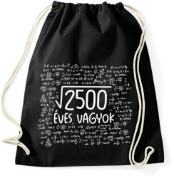 printfashion 50 éves matematikus - Sportzsák, Tornazsák - Fekete (18207858)