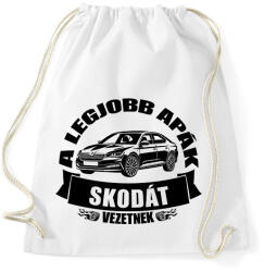 printfashion Legjobb skodás apák - Sportzsák, Tornazsák - Fehér (18385855)