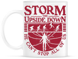 printfashion Stranger Things Storm the upside down - Bögre - Fehér (18071411)