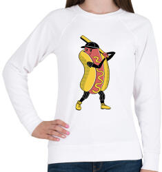 printfashion Hot dog baseball - Női pulóver - Fehér (18038772)