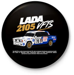 printfashion Lada Rally - Kitűző, hűtőmágnes - Fekete (18465287)
